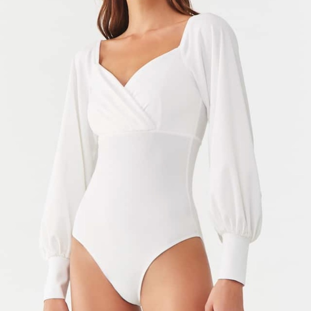 F21 Nude/Cream Bodysuit